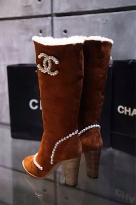 CHANEL Knee-high boots Lined with fur Women--001